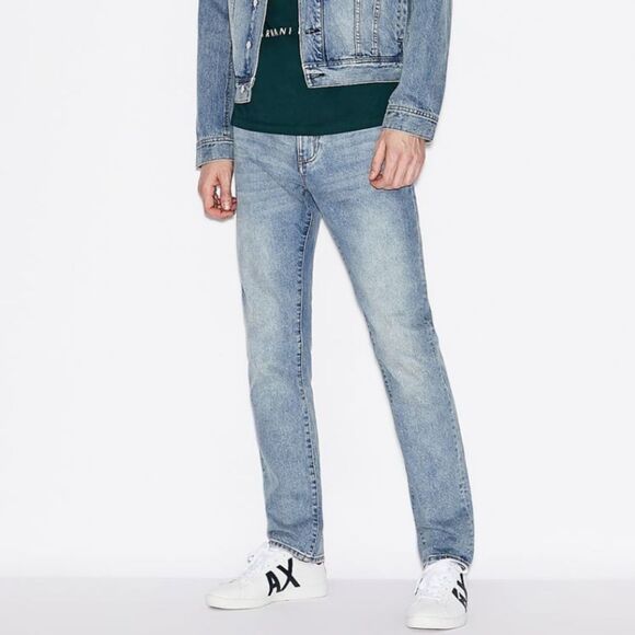 Armani Exchange J13 Icon Period Slim-FIit Jeans - Picture 1 of 9